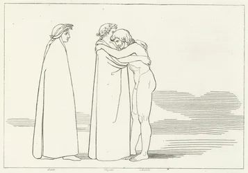 La Rencontre avec Sordello, Purgatoire, Chant 6 (gravure)