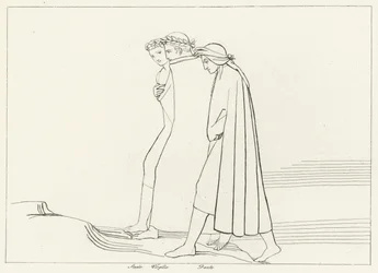 La Rencontre avec Stace, Purgatoire, Chant 21 (gravure)