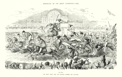 Mémoriaux de la Grande Exposition de 1851, La Grande Course de Derby pour Mille Huit Cent Cinquante et Un (gravure)