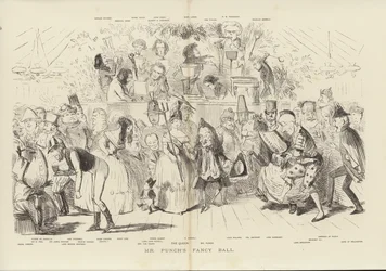 Le bal masqué de Mr Punch (gravure)