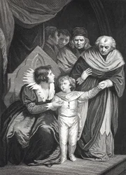 Elizabeth Woodville abandonnant son fils