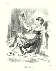 Caricature de Sir John Tenniel : Quoi de neuf ? (gravure)