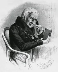 Portrait de Lorenzo Rondolini (1752-1844), médecin et écrivain italien, dessin par Antonio Dall