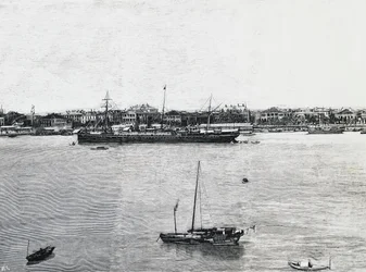 Port de Shanghai quelques semaines avant le déclenchement de la guerre