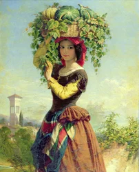 Un vendeur de fruits italien