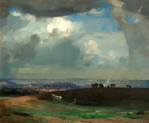 Matin de mai, Nottingham (huile sur toile)