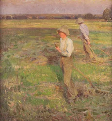 Les faucheurs (huile sur toile)