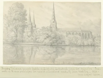 Cathédrale de Lichfield - Vue sud-ouest