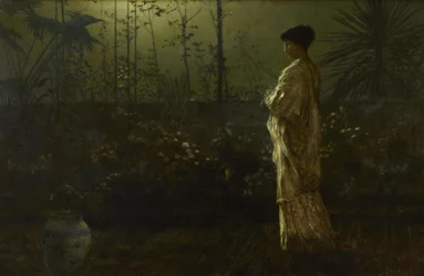 John Atkinson Grimshaw - Veillée nocturne