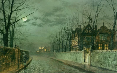 Vieille maison anglaise, clair de lune après la pluie, 1883