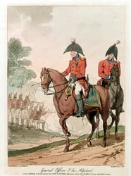 Officier général et son adjudant