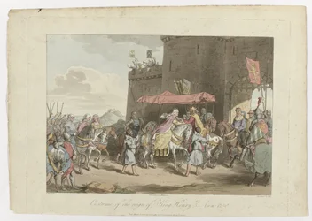Costume du règne du roi Henri III, Anno 1250, 1er mars 1814