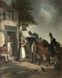 Soldats se Rafraîchissant