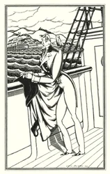 Illustration pour Don Juan de Lord Byron : "Adieu, Adieu ! Ma rive natale"