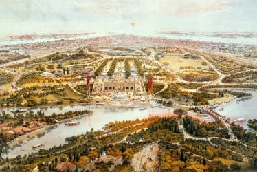 Central Park, été, vue vers le sud, 1865