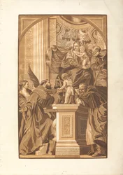 Sainte Famille et quatre saints