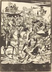 La crucifixion [plaque de gauche]
