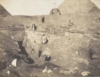 Fouilles près du Sphinx, 1853