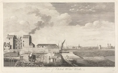 Vue des installations hydrauliques de Chelsea