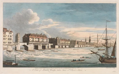 Vue du London Bridge prise près des escaliers de St. Olave