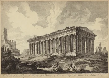 Vue du temple de Thésée, Athènes, Grèce