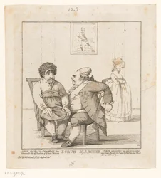 Caricature de Charles Fox et Frederick North, 1783