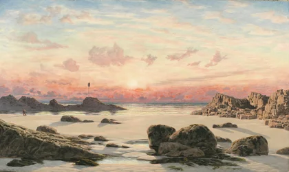 Sables de Bude au coucher du soleil, 1874