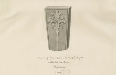 Burton-upon-Trent - Pierre tombale dans le vieux cimetière