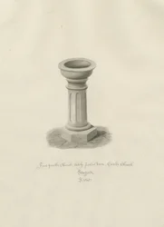 Église du Château - Fonts baptismaux dans l