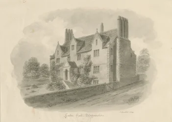 Forton Hall : dessin au lavis