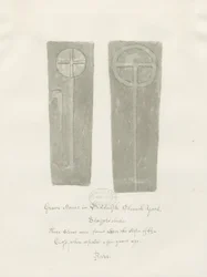 Pierres tombales dans le cimetière de Biddulph