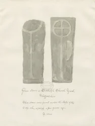 Pierres tombales dans le cimetière de Biddulph