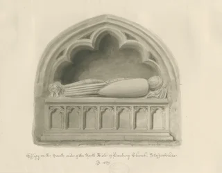 Église de Hanbury - Effigie [de Sir John Hanbury]