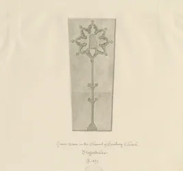 Église de Hanbury - Pierre tombale