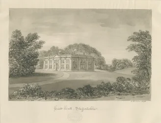 Hints Hall : dessin sépia