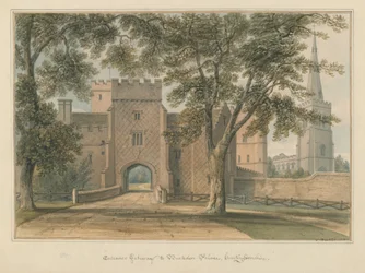 Huntingdonshire - Palais de Buckden, 1800