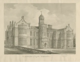 Ingestre Hall : dessin sépia
