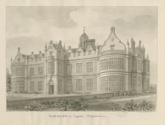 Ingestre Hall : dessin sépia