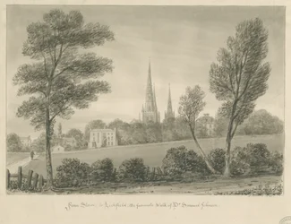 Lichfield - Stowe : dessin sépia