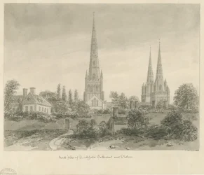 Cathédrale de Lichfield - Vue nord