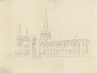 Cathédrale de Lichfield - Vue sud-est