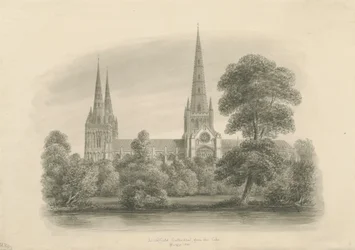 Cathédrale de Lichfield - Vue sud