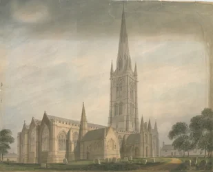 Lincolnshire - Église de Grantham, 1811