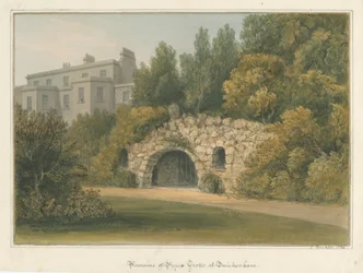 Middlesex - Twickenham - Grotte de Pope, 1826