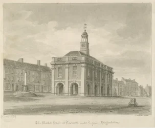 Newcastle-under-Lyme - Place du marché (1840)
