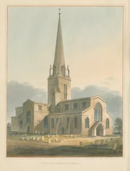 Oxfordshire - Église de Bampton, 1802