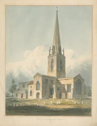 Oxfordshire - Église de Bampton, 1802