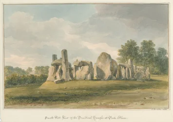 Oxfordshire - Henley upon Thames - Temple druidique à Park Place, 1826