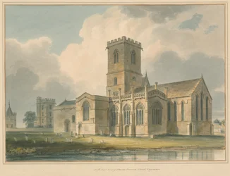 Oxfordshire - Église de Stanton Harcourt, 1830