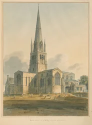 Oxfordshire - Église de Witney, 1802